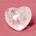 quartz crystal heart stone