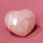 rose quartz heart stones